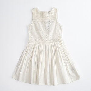 NWT $185 Polo Ralph Lauren Broderie Anglaise Girl's Dress Cruise Cream - Size 10